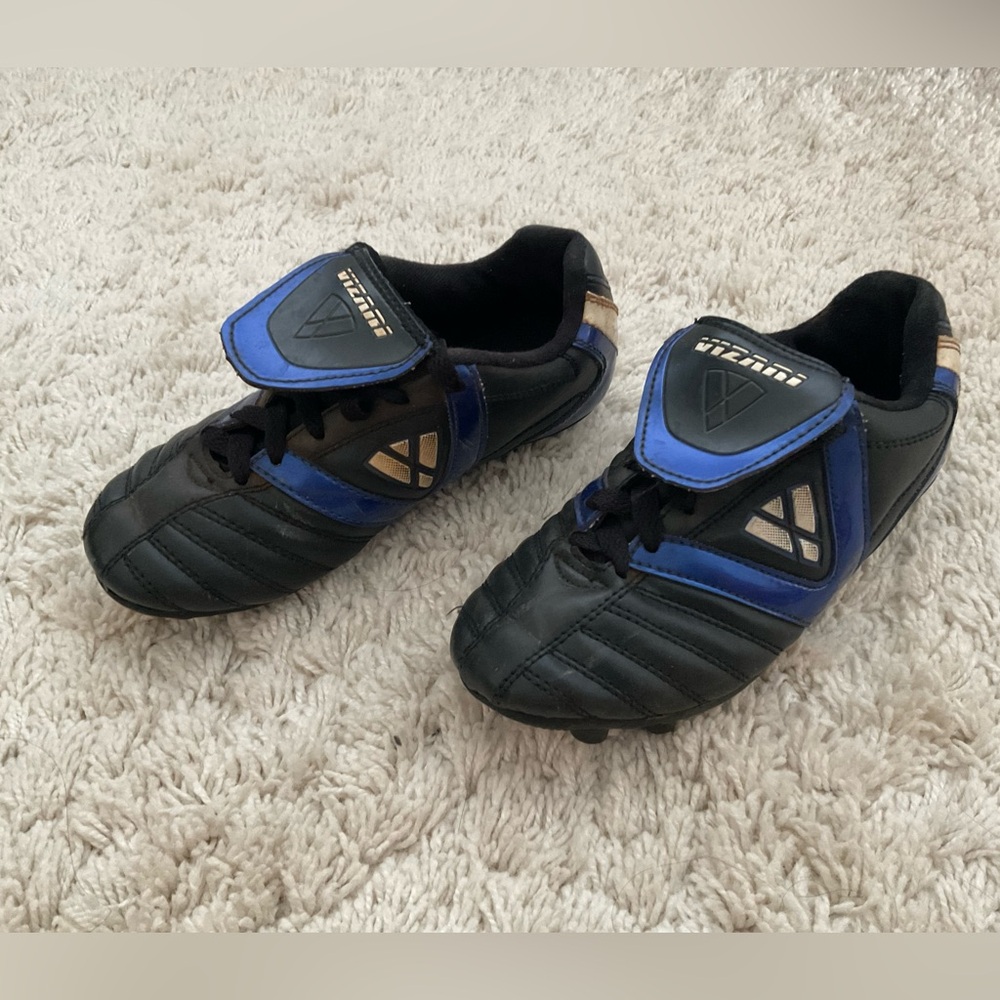 Vizari Viper Kids Soccer Cleats - Black and Blue